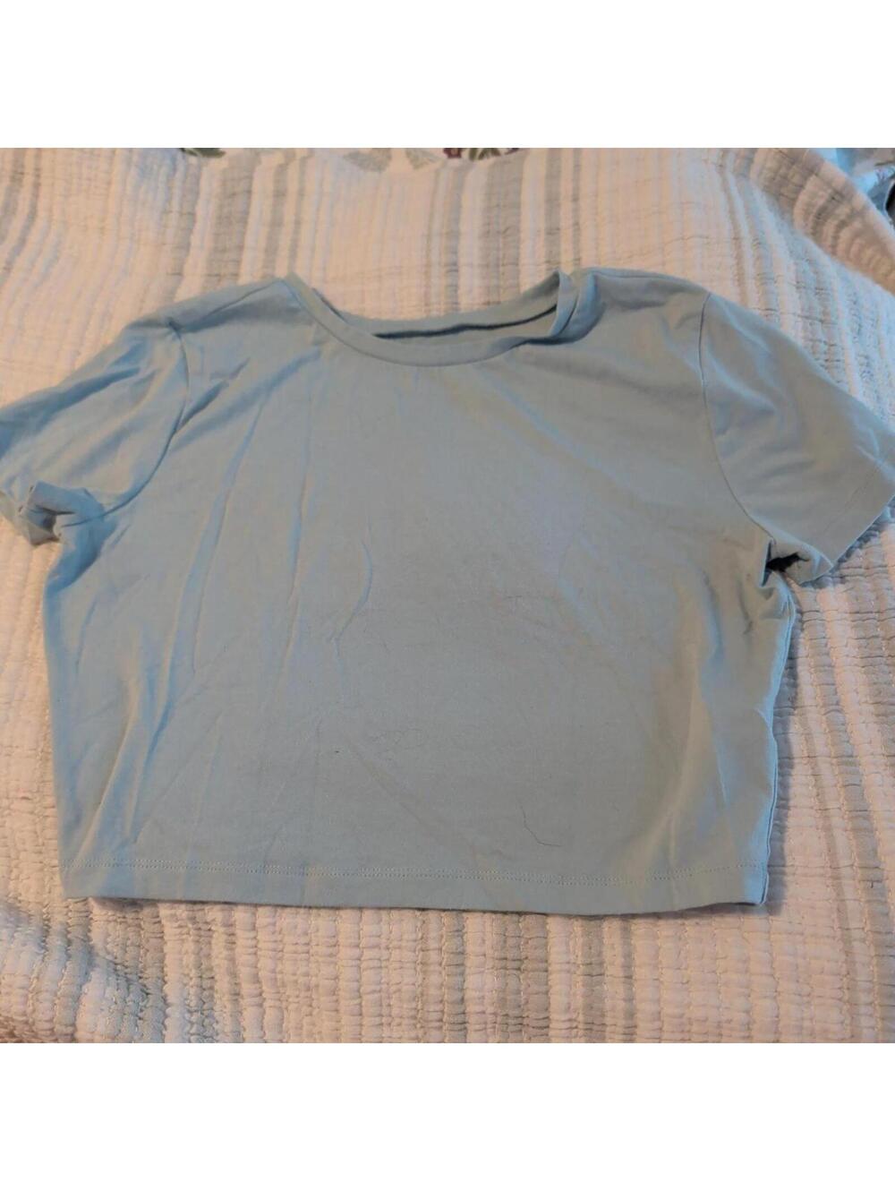 Wild Fable Women's Blue Crop-top